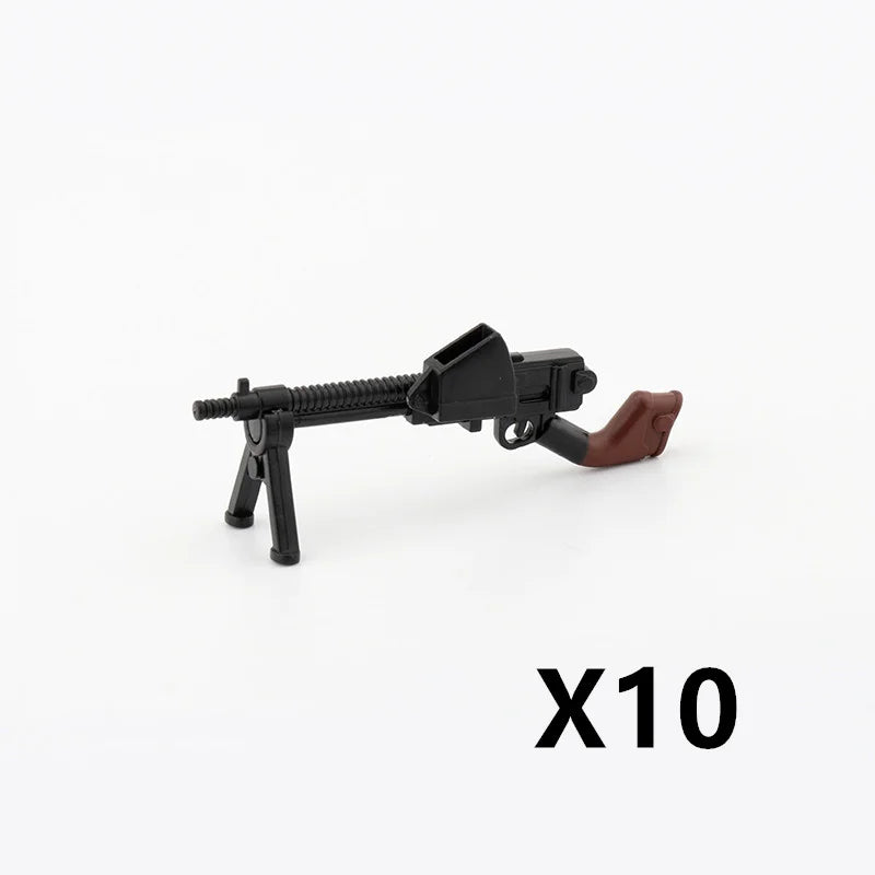 5/10 WW2 Soldier Weapons Building Block Two-color Printing Machine Rifle Submachine Sniper Guns Military Accessories Bricks C238 - CADA BRICKS®