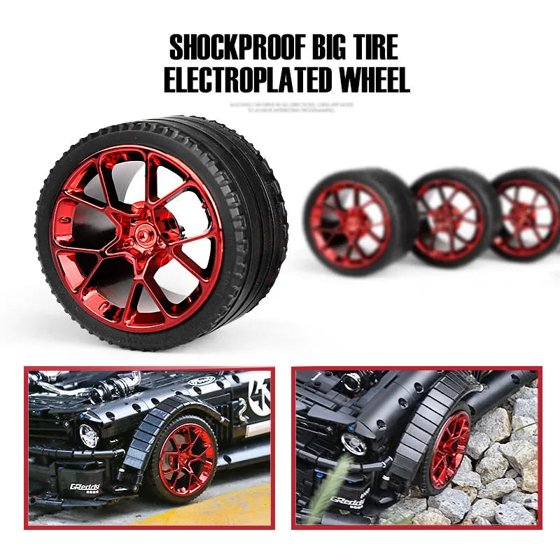 MOULD KING 13108 Technical APP Remote Control Car RTR V2 Racing Car Model Building Blocks MOC-22970 Bricks Kid Toy Birthday Gift