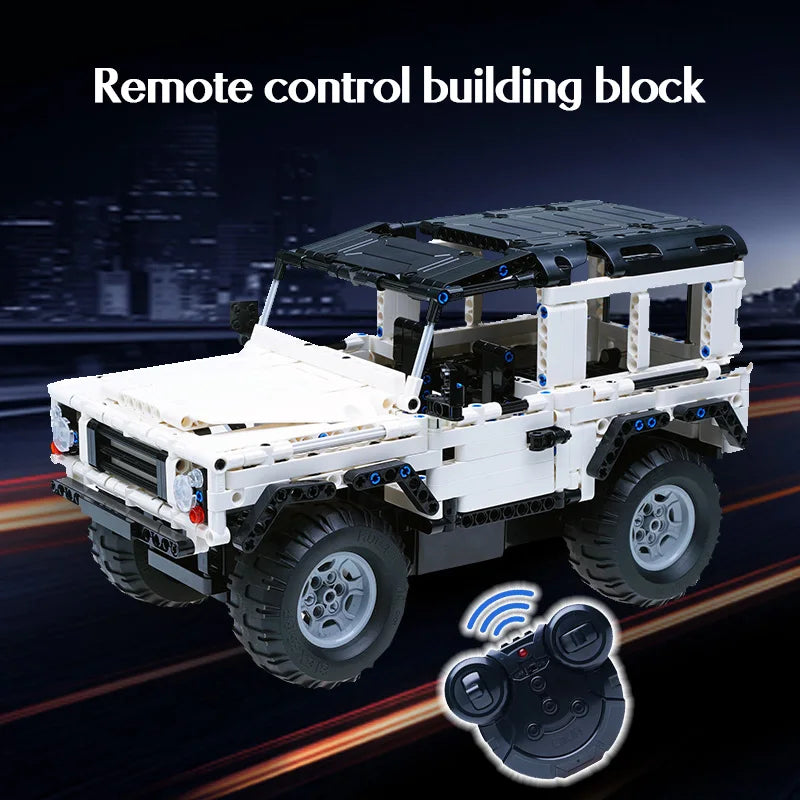 Remote Car Build Cada 533Pcs Defender Remote Control Car Building Blocks For RC Car ...