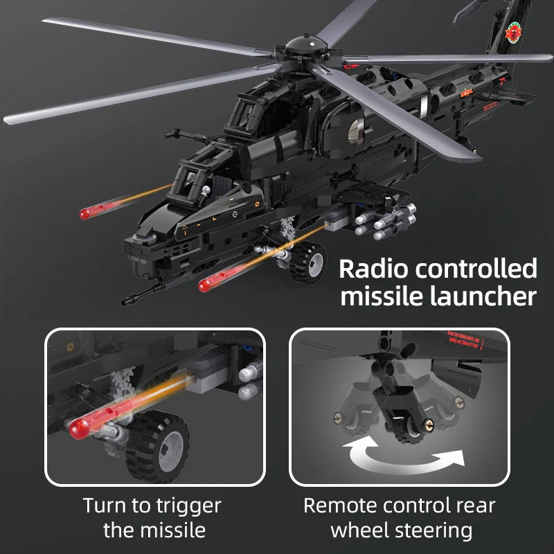 Cada 989pcs City Police Weapon RC Helicopter Aircraft Airplane Bricks Military Fighter -10 Building Blocks Toys Gifts