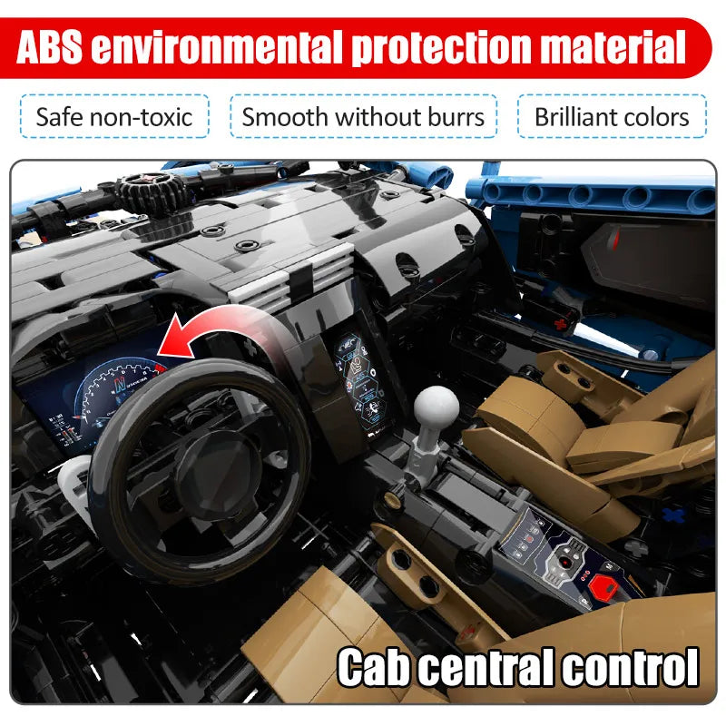 Cada 3842PCS Mad Cow Extreme Sports Vehicle Building Blocks City Racing Car Bricks Collect Gift Toys for Kids