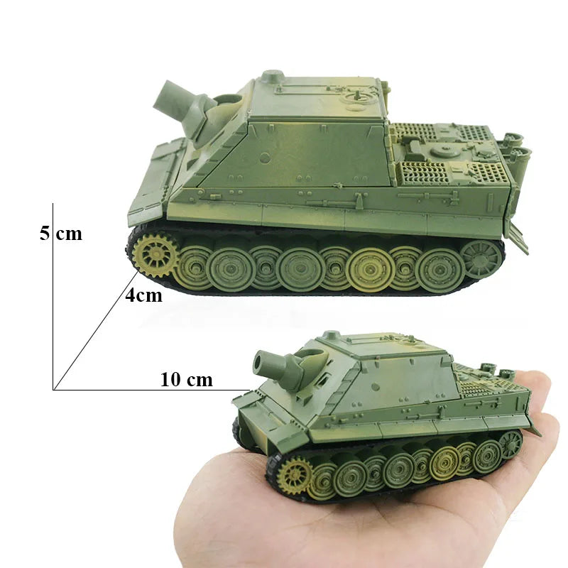 4D Verschillende Tankmodel Bouwsets Militaire Montage Educatief Speelgoed Decoratiemateriaal Panther Tijger Turmtiger Aanval