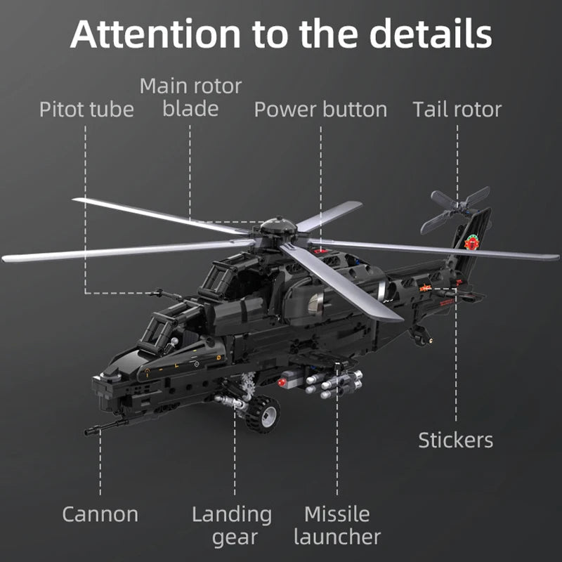 Cada 989pcs City Police Weapon RC Helicopter Aircraft Airplane Bricks Military Fighter -10 Building Blocks Toys Gifts