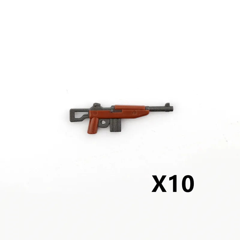 5/10 WW2 Soldier Weapons Building Block Two-color Printing Machine Rifle Submachine Sniper Guns Military Accessories Bricks C238 - CADA BRICKS®