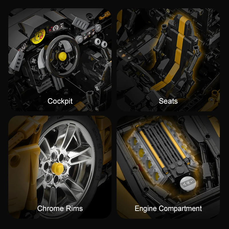 Cada 3187PCS City technical Drift Racing Car Building Blocks Remote Control Super Sports Vehicle Bricks Children Boys Gifts Toys - CADA BRICKS®