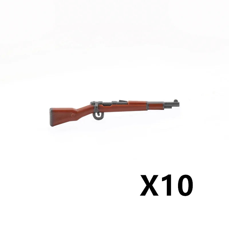 5/10 WW2 Soldier Weapons Building Block Two-color Printing Machine Rifle Submachine Sniper Guns Military Accessories Bricks C238 - CADA BRICKS®