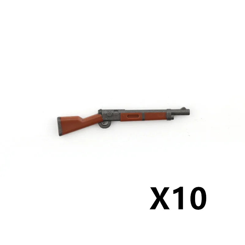 5/10 WW2 Soldier Weapons Building Block Two-color Printing Machine Rifle Submachine Sniper Guns Military Accessories Bricks C238 - CADA BRICKS®