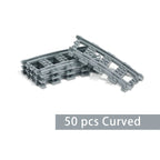 City Train Set Steam Bullet Vehicle Cargo Railway Station Model Building Blocks Brick Tracks Rail No Motor Kits Carriage Kid Toy - CADA BRICKS®