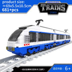 City Train Set Steam Bullet Vehicle Cargo Railway Station Model Building Blocks Brick Tracks Rail No Motor Kits Carriage Kid Toy - CADA BRICKS®