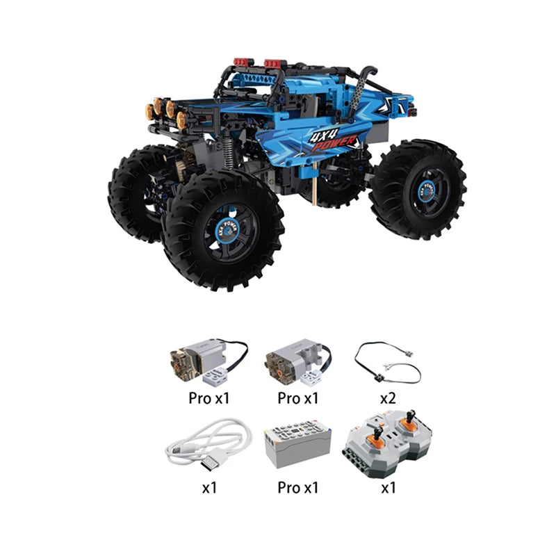 Cada 4WD Off-road Remote Control Car Building Blocks City Racing Car RC Buggy Trucks SUV Pickup Bricks Toys for boys - CADA BRICKS®