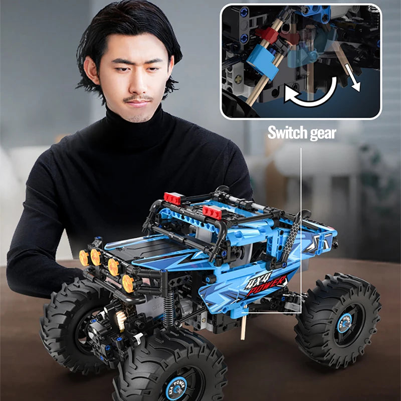 Cada 4WD Off-road Remote Control Car Building Blocks City Racing Car RC Buggy Trucks SUV Pickup Bricks Toys for boys - CADA BRICKS®