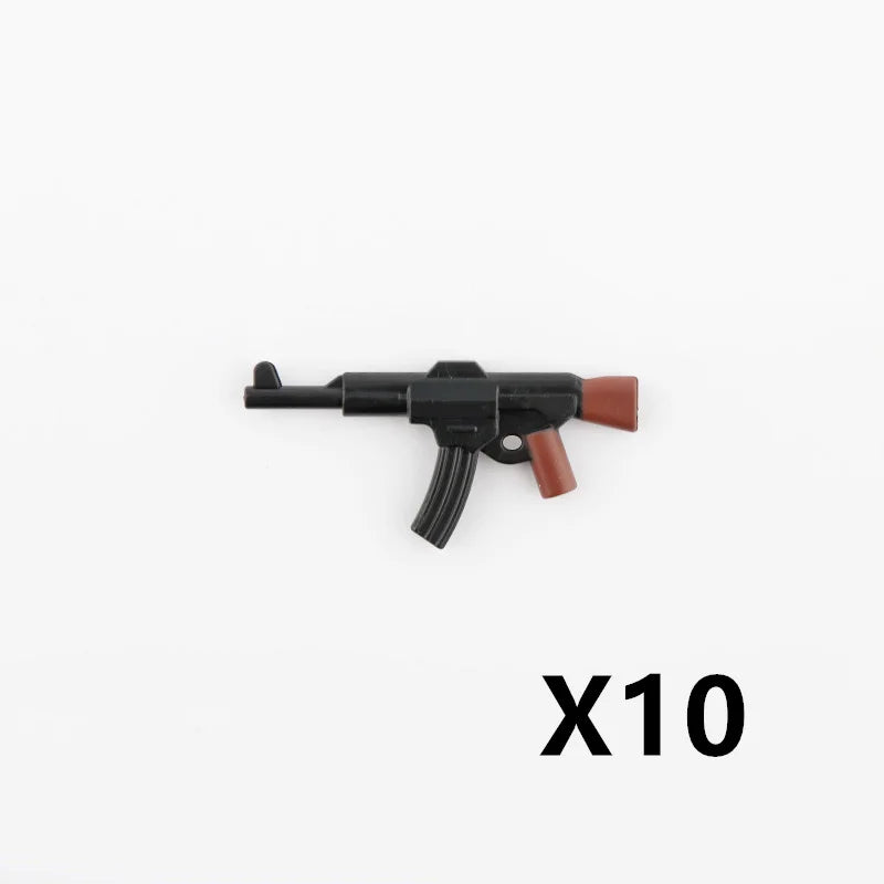 5/10 WW2 Soldier Weapons Building Block Two-color Printing Machine Rifle Submachine Sniper Guns Military Accessories Bricks C238 - CADA BRICKS®