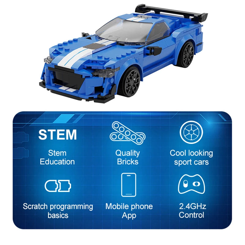 Cada 325pcs City RC Racing Car App Programming Building Blocks Remote Control Speed Vehicle Bricks Toy for Children - CADA BRICKS®
