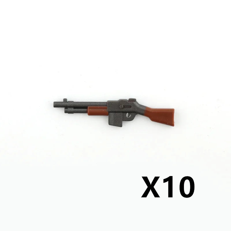 5/10 WW2 Soldier Weapons Building Block Two-color Printing Machine Rifle Submachine Sniper Guns Military Accessories Bricks C238 - CADA BRICKS®