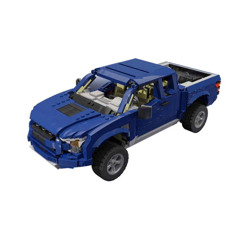 NEW MOC-10265 Mustangs Shelby GT500 Building Block Car Bricks F150 Raptor Classic Pickup Assembled Model DIY Toys Birthday Gifts - CADA BRICKS®