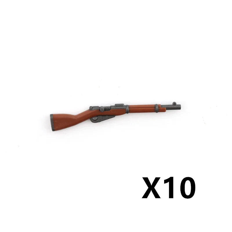 5/10 WW2 Soldier Weapons Building Block Two-color Printing Machine Rifle Submachine Sniper Guns Military Accessories Bricks C238 - CADA BRICKS®