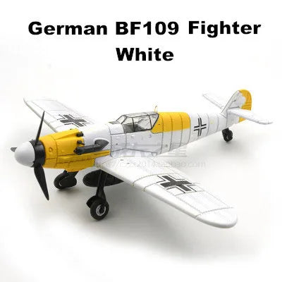 22cm 4D Diy Toys Fighter Assemble Blocks Building Model Airplane Military Model Arms WW2 Germany BF109 UK Hurricane Fighter