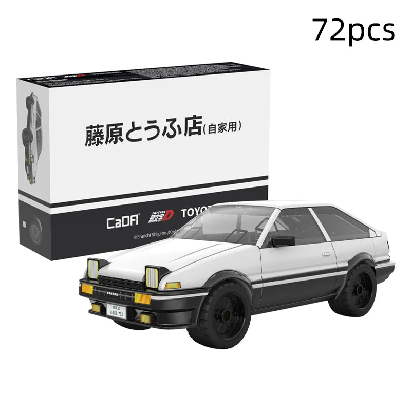Cada Anime Initial D Champion Vehicle Building Blocks Compatible City Street View Japanese Parking Lot Bricks Toys Boys Gifts - CADA BRICKS®