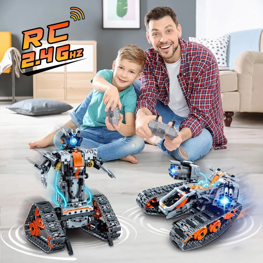 724pcs 4 in 1 City Technical Programming RC Car Robot Building Kit Stem Racing Car 6-16 Year Old Kids Bricks Toys for Boys Gifts - CADA BRICKS®