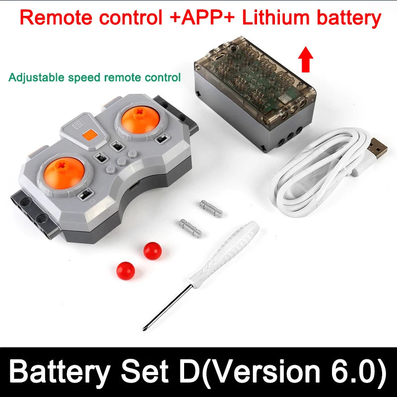 Technical Electronic Building Block MOC Refit Accessories Micro-motor RC Power Functions Parts Creative DIY Car Bricks Kids Toys - CADA BRICKS®