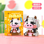 Cat Micro Diamond Small Particles Assembled Building Blocks Animals Mini Brock Building Construction Toys for Kids Boys  9 to 12 - CADA BRICKS®