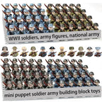 Military Building Blocks, Figures, Action Figures, Toys, Mini Dolls, Soldier Characters, Children's Toys, National Army Phalanx - CADA BRICKS®