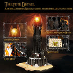 966PCS Black Tower Magic Book Building Blocks Dark Magic Castle Model Assembly Bricks With Lights Kid Toys Christmas Gifts - CADA BRICKS®