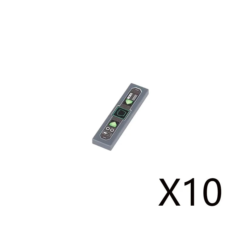 City Printed Accessories Building Blocks Computer Controller Monitor Keyboard Dashboard Mobile Phone Radio Mini Bricks Kids Toys - CADA BRICKS®