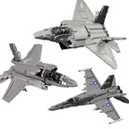 Aircraft Series F22 Fighter Building Blocks Model Famous WWII Military Airplanes MOC Bricks Sets Boys Toys Gifts For Childrens - CADA BRICKS®