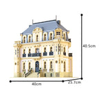 MOC Classic Architecture Chateau Bugatti Molsheim Building Blocks Model Fantasys IX Alexandria Castle Bricks Toy for kids Gift