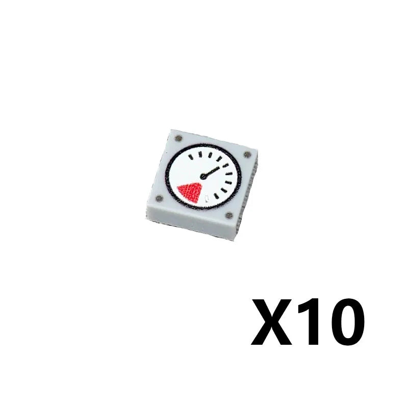 City Printed Accessories Building Blocks Computer Controller Monitor Keyboard Dashboard Mobile Phone Radio Mini Bricks Kids Toys - CADA BRICKS®