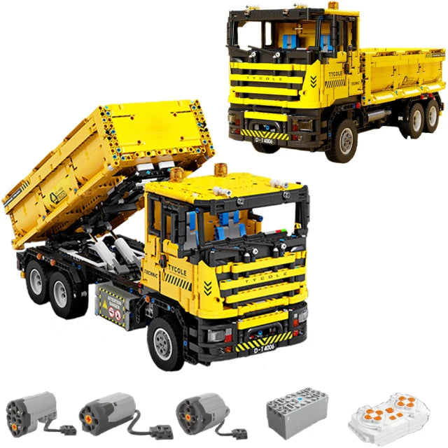 MOC 2.4G Remote Control Excavator Crane Loader Trucks Building Blocks Engineering Car Bricks Technical Model Toys For Kid Gift