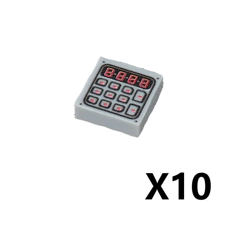 City Printed Accessories Building Blocks Computer Controller Monitor Keyboard Dashboard Mobile Phone Radio Mini Bricks Kids Toys - CADA BRICKS®