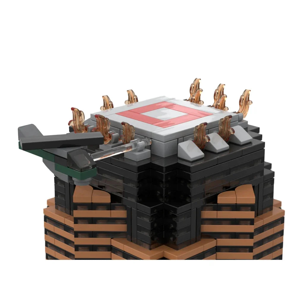 MOC Modern City Skyscraper Nakatomi Plaza Building Blocks Avenue of The Stars Model Kit for Adults Urban Architecture DIY Bricks