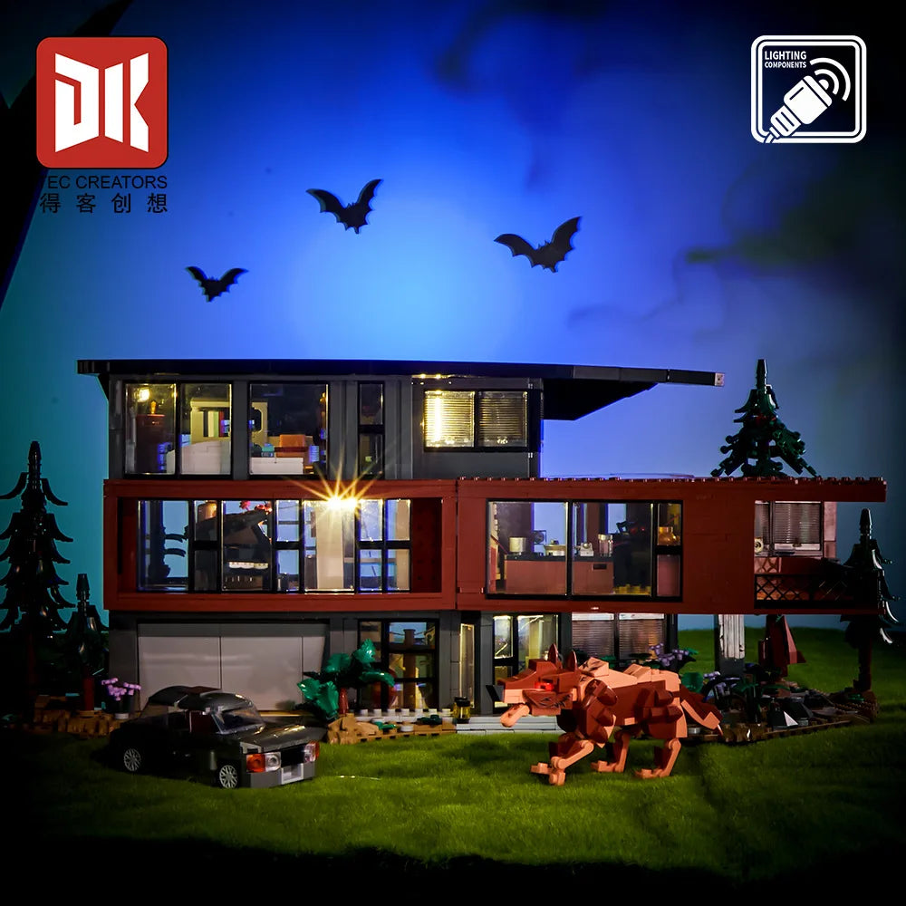 IN STOCK MOC Idea Construction Cullen House Building Blocks Model Hawke Villa Bricks Assembling Toys for Children Gift Set