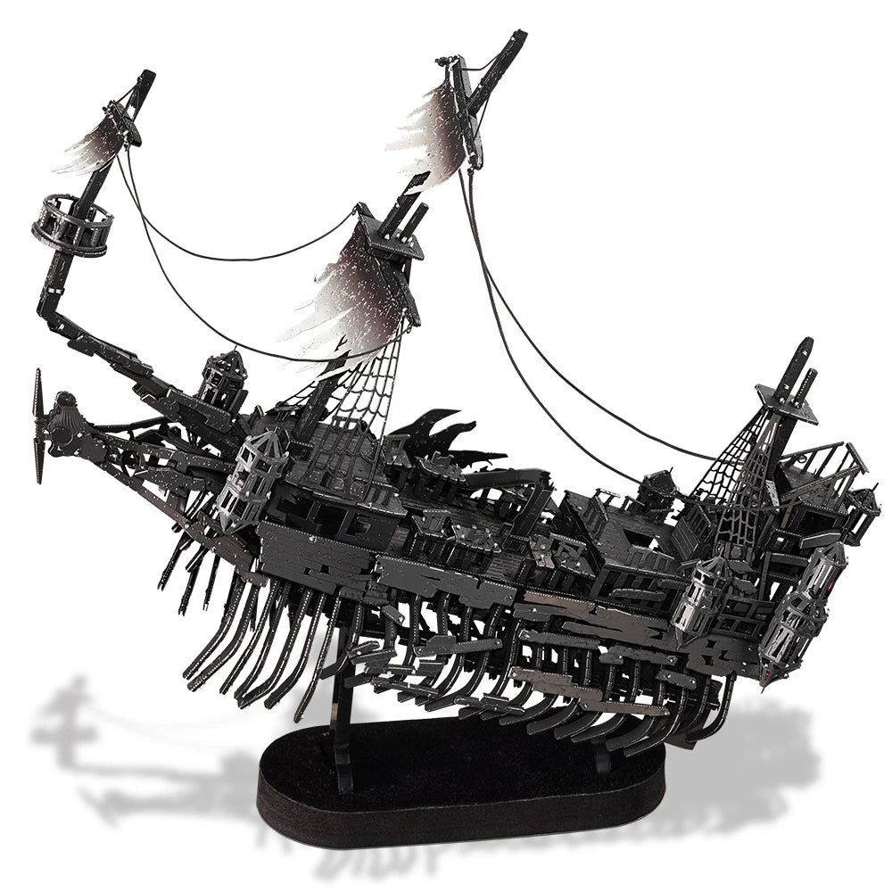 Piececool 3D Metal Puzzles Pirate Ship Building Blocks The Queen Anne's Revenge DIY Boat Toys Jigsaw Christmas Gifts for Adult