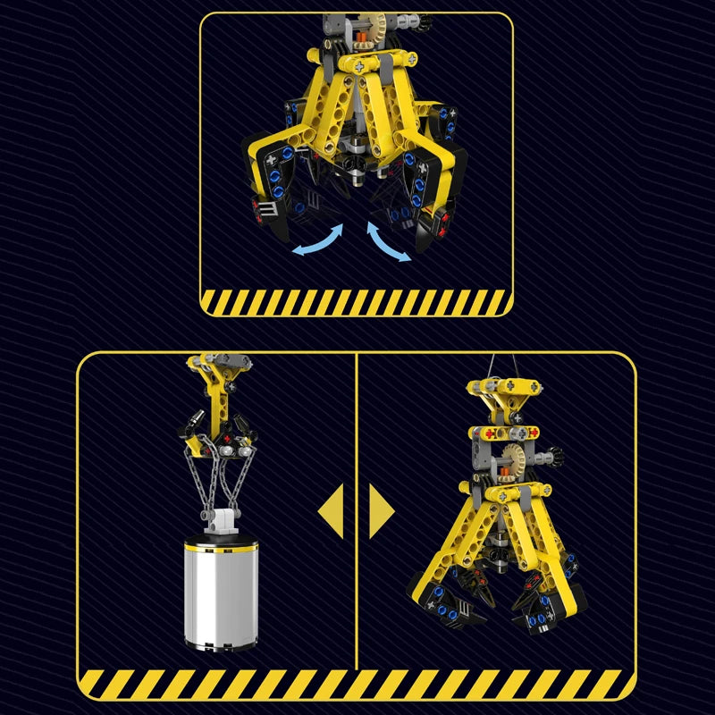 Mould King 17059 Technical Car Toys Remote Control Crawler Crane Model Compatible With 42042 Building Block Kids Christmas Gifts