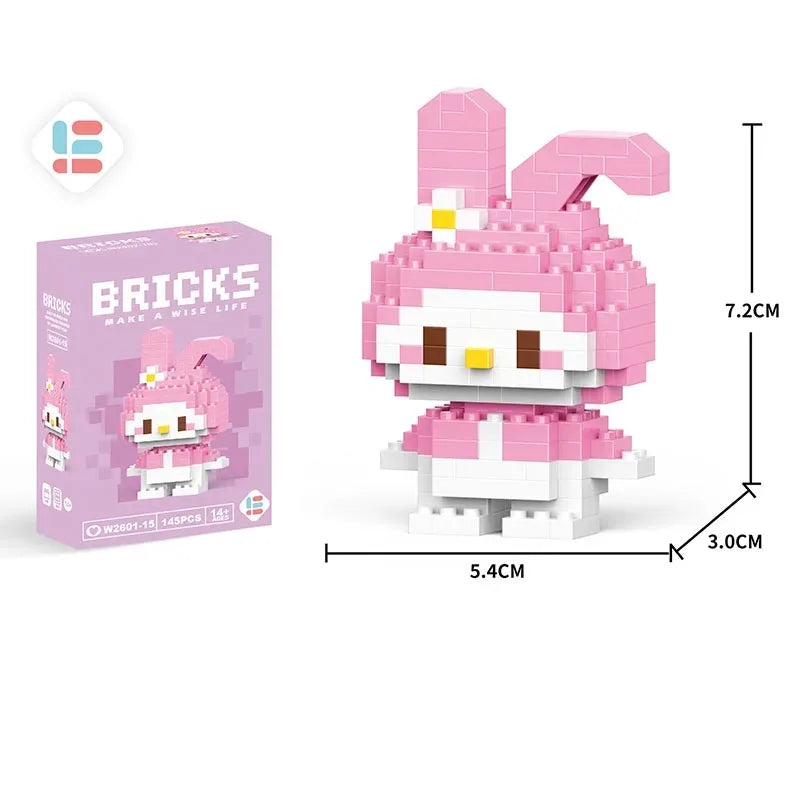 Disney LiLo Stitch Toys Building Blocks Pokeman Pikechu lega Anime Cartoon Character Model Building Blocks Toy for children Gift - CADA BRICKS®