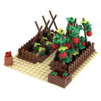 MOC Farm and Ranch Decoration Model Zoo Botanical Garden Building Blocks DIY Bricks Rural Landscape Animal and Vegetable Scenes