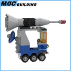 MOC Building Blocks Classic Space Station Series Small Moon Buggy Rocket Car Creative Shuttle-Craft Toys DIY Bricks Xmas Gifts