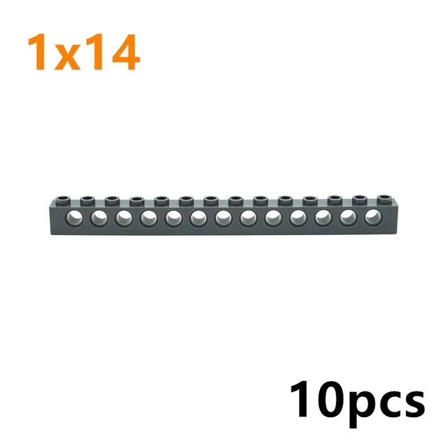 Technical Building Block MOC Combination Studded Long Beam with Hole Thick Bricks Compatible 3703 32018 3895 2730 3894 3701 3700 - CADA BRICKS®