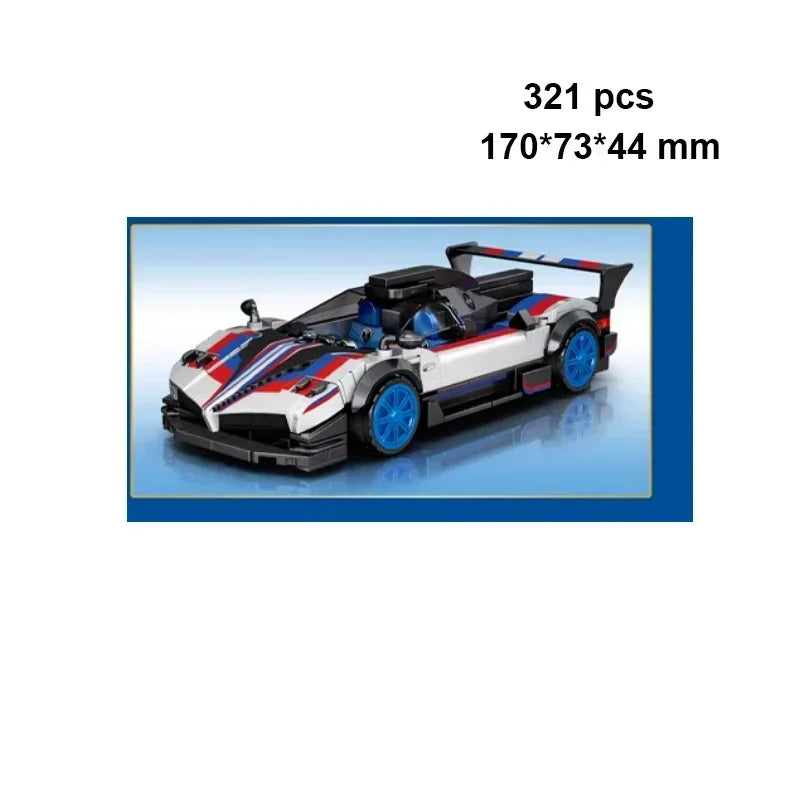 Moc Speed Champion Technical Car City Vehicle Racing Car Building Blocks Sports Car Garage Carro Rennau Voiture Creative Toys - CADA BRICKS®