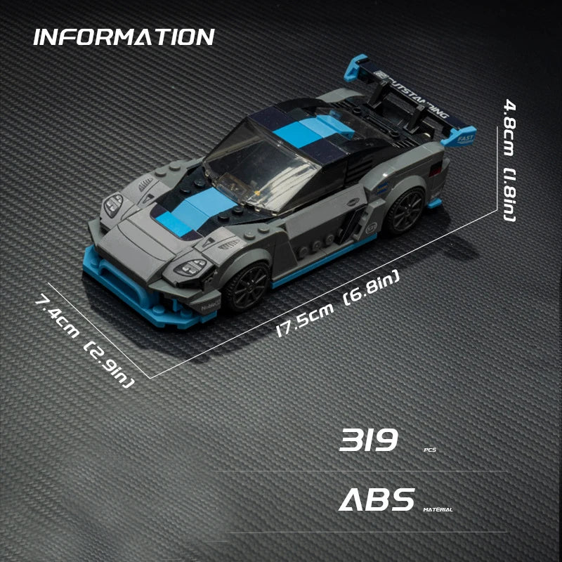 Moc Speed Champion Technical Car City Vehicle Racing Car Building Blocks Sports Car Garage Carro Rennau Voiture Creative Toys - CADA BRICKS®
