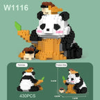 Creative DIY Assemable Animal Cute MINI Chinese Style Animal Panda Building Block Educational Boy Toys For Children Model Bricks - CADA BRICKS®