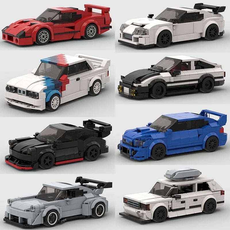 MOC Speed Champions Super Race Car F1 Great Vehicle Racing Model Building Blocks Bricks Sports Pickup Truck City Technique Toy - CADA BRICKS®