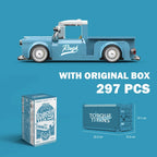 MOC City Car Retro Pickup Truck Building Blocks Speed Champion Racer Vehicle with Display Box Bricks Garage Toy Kids Adults Gift