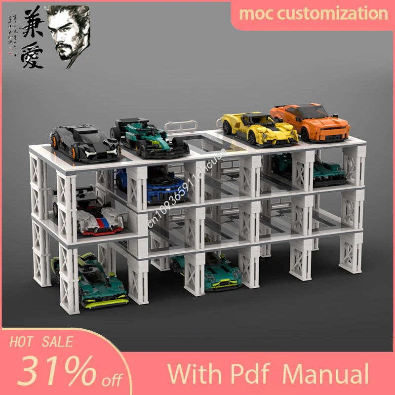 679pcs MOC Speed Champion City Car  Supercar Building Blocks Racing Creative Garage Brick Toys Gifts