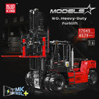Mould King 17045 Technical Car Toys The RC Motorized Heavy-duty Forklift Building Block Engineering Truck Set Kid Christmas Gift
