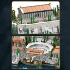 Creative Expert MOC 66034 Retro Temple Greece Acropolls in Athens Castle of Athens Model 1988PCS Building Blocks Brick Toys
