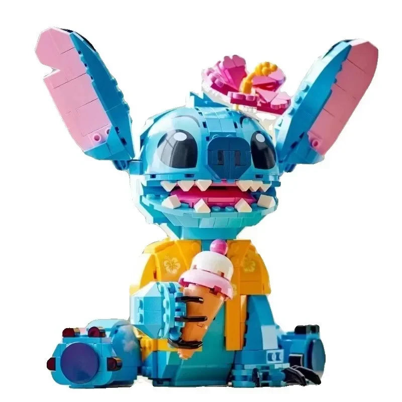 2024 New Kawaii Disney 730pcs Stitch Compatible 43249 Building Blocks Bricks Stitch Model Girl Boy Birthday Christmas Gift Toys - CADA BRICKS®